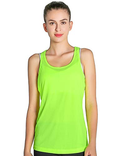 Fastorm Women's 3 Pack Running Tank Tops for Women Active Racerback Dry Fit Tank Top CBlue-NGreen-NPink S