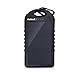 [Upgraded Version] Solar Charger, Nekteck 6000mAh Dual High-Efficiency SunPower Solar Panel Power Bank with 2 USB Ports Portable Charger Battery Backup Power Pack for All USB Supported Devices, Black