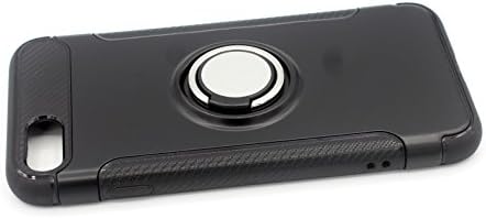 LaLoMo Shockproof Magnetic Car Holder Ring Kickstand TPU PC Armour Case For Iphone 7/8 (Black)