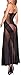 Modes Womens Plus Size Sheer Mesh Lingerie Nightwear Black Babydoll Long Gown L158