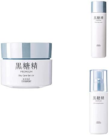 Amazon セット買い Kose 黒糖精 プレミアム ホワイトニング 美白 スキンケア 3点 化粧水 乳液 オールインワンジェル 医薬部外品 黒糖精 フェイスケアセット 通販