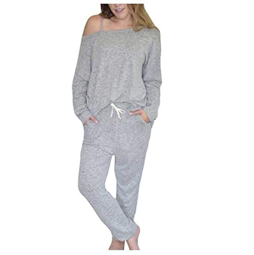 Sweat Suit Women's Off The Shoulder Tracksuit Forwelly Women