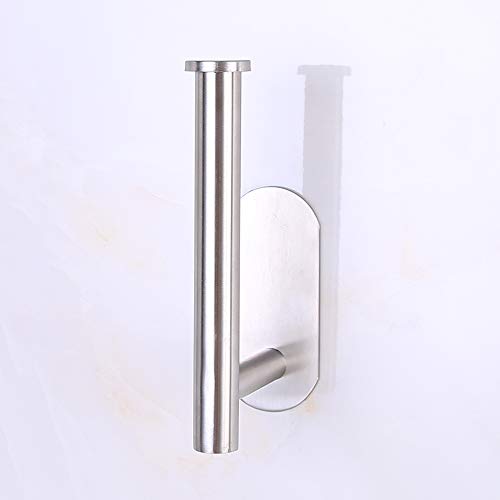 Lyyes Bathroom Tissue Holder, Toilet Paper Holder Self Adhesive No Drilling Brushed Stainless Steel Paper Roll Holder Wall Mount Bathroom Accessories Towel Holder