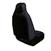 FH Group Full Set Car Seat Covers Red Black Cloth - Universal Fit Automotive Seat Covers, 1 Piece Front Seat Covers, Solid Back Seat Cover, Washable Car Seat Cover for SUV, Sedan, Van, Car Accessories