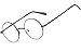 Agstum Retro Round Metal Non-Prescription Eyeglasses Frame with Spring HInge Clear Lens (Black, (Small size) 42)