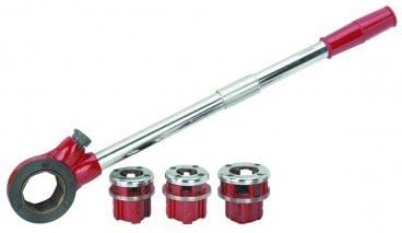 1/2 to 1 Ratcheting Pipe Threader Set with Carrying Case by Central Forge