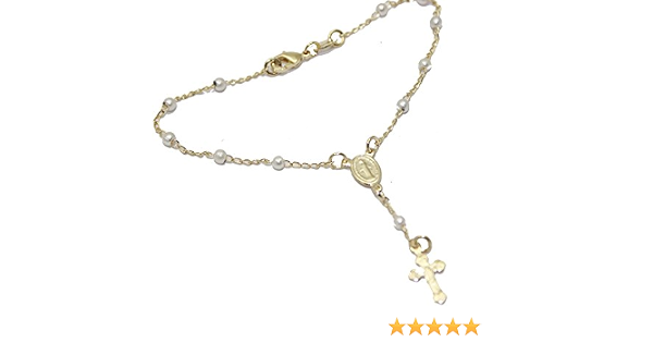 Rosary Pearl Bracelet 