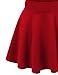 MBJ WB669 Womens Basic Versatile Strechy Flare Skater Skirt M RED