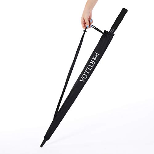 MRTLLOA Automatic Open Golf Umbrella, ExtraLarge Oversized Double Canopy Vented Windproof