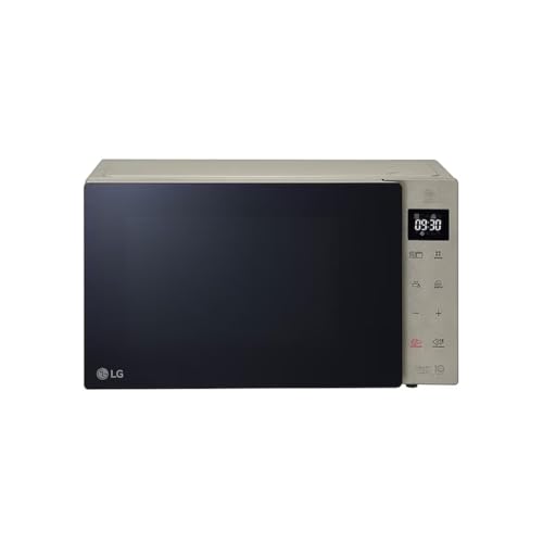 LG MH6535NBS Mikrowelle (25 L, 1000 W) mit Grill (LED-Display, Smart Inverter Technologie, pflegeleicht), Noble Steel, Freestanding
