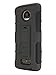 Moto Z Force Droid Case, Mstechcorp Heavy Duty Holster Hybrid Defender Armor Case Cover with Kickstand and Belt Swivel Clip For Motorola Moto Z Force Droid - With Accessories (Black)