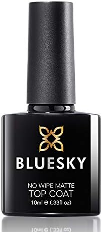 Bluesky Vernis à Ongles Uvgel Sans Lingette Top Coat Mat 10