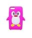 Tsmine Cartoon Penguin Case for iPod Touch 2nd/3rd Gen - Cute 3D Penguin Cartoon Soft Silicone Case Back Cover Protective Skin for Apple iPod Touch 2nd/3rd Gen, Hot Pink