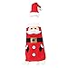 Monoche Christmas Decorations Snowman Reindeer Santa Tomte Gnome Christmas Tree Window Clings Hanging Ornaments Decal Winter Wonderland Xmas Holiday Party Supplies (Red)thumb 2
