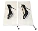 Earthwise Shoe Storage Bags 100% Cotton with Drawstring For Men and Women in Natural Great for Travel Made in the USA 17 inches X 8 inches Machine Washable Protecting and Storing Shoes (Set of 4)