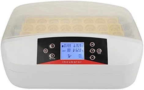 Egg Incubator with Automatic Egg Turning, 32 Eggs Fully Automatic Incubator with Temperature Control Alarm System Humidity Sensor for Chickens Ducks Goose Birds Parrot Quail