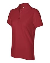 Izod Ladies' Original Silk-Wash Piqu� Polo - REAL RED - S