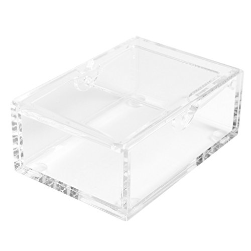 Clear Acrylic Photo Storage Box with Easel-Backed Lid for Zink 2x3 Photo Paper (HP Sprocket, LG, Prynt, LifePrint)