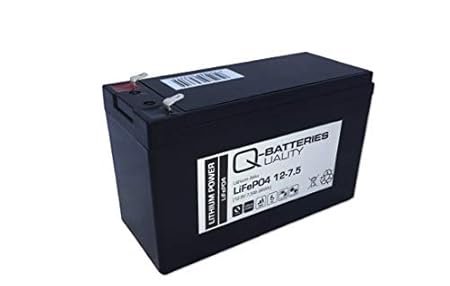 Q-Batteries Lithium Akku 12-7.5 12V 7Ah LiFePO4 Lithium-Eisenphosphat Gefahrgut nach UN3480 Lithium Batterien Versand gem. SV