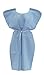 Medline NON24354 Disposable X-Ray Patient Gowns, 30"x42", Blue (Case of 50)