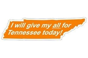 Craftique Tennessee Volunteers Team Magnet, Medium, Orange, Plastic, 1 Count