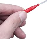 ZGTS Interdental Brushes 100 Pcs Toothpick Flosser Dental Hygiene Blue Red view 2