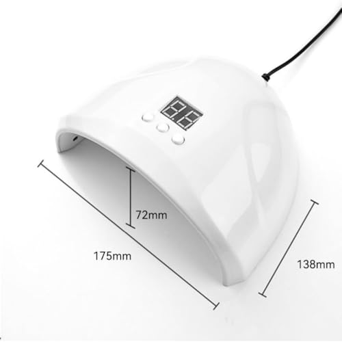 Cabine LED UV para Unhas Gel - Secagem Rápida de Esmalte - Temporizador 30 60 90s - Uso Profissional e Doméstico - Portátil Secador de Unhas UV LED - UpShop
