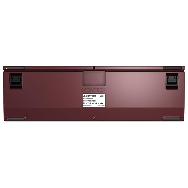 Montech MKey Mechanical Gaming Keyboard: Customizable RGB LED, Premium MDA Profile PBT Keycap, Hot-Swappable, Gateron G Red Pro 2.0 Pre-lubed Switches, Osaka Castle Theme, Darkness(MK105DR)