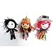 Johnny Depp Set 3 x Voodoo String Doll Keychain Jack Sparrow, Mad Hatter, Edward Scissor Hands
