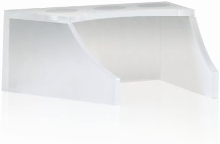 DECOLAV 9400T-CR Faucet Stand with Tempered Frosted Glass, Crystal