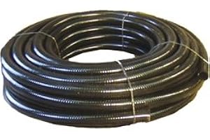 HydroMaxx 100 feet x 1.5 Inch Black Flexible PVC Pipe, Hose and Tubing for Koi Ponds, Irrigation and Water Gardens.