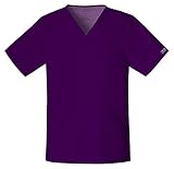 Cherokee Workwear Unisex Stretch V-Neck Pocket Shirt,4725