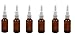 ericotry 30ml 6PCS (1oz) (Quality Improved) 1 Ounce Amber Glass Empty Nasal Sprayers Bottle Snoot Pump Clean