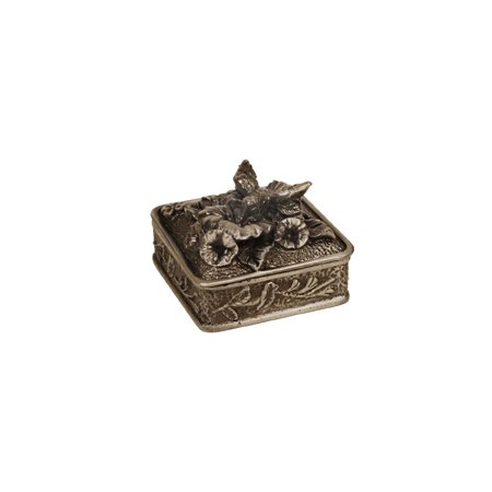 Hummingbird Square Jewelry Box