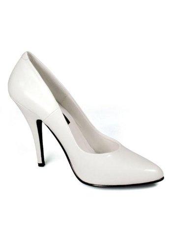 Pleaser Women's Seduce-420 Pump,White Patent,10 M