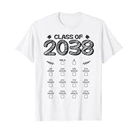 Class of 2038 Graduation First Day of School Grow With Me T-Shirt