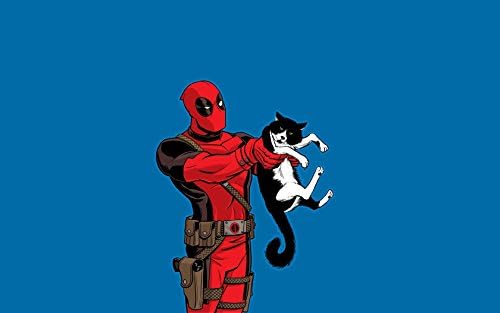 HiddenSupplies.com Deadpool Cat Playmat + Fre RFG Sleeves Standard 75 Count