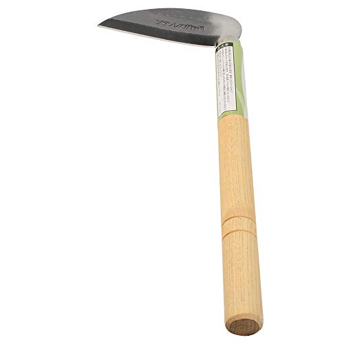 KEYI Tight Space Weeding Sickle,Vegetables Harvesting Sickle,Weed Scraper Garden Tool with Short Handle and Neck