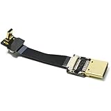 Short Black 5CM FPV HDMI Cable Micro HDMI male 90 degree up to Standard HDMI male up for panasonic GH4 blackmagic BMPCC sony alpha sony A5000 A6000 A7S A7R
