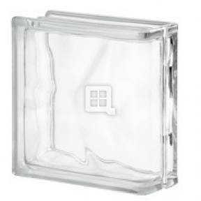 Quality Glass Block 8 x 8 x 4 Nubio End Block Glass Block