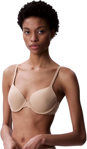 Calvin Klein Sujetador Escotado Mujer Lightly Lined Ajustable, Beige (Cedar) 95D
