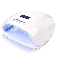 MelodySusie 54W UV LED Nail Lamp, Professional LG Chip Gel Nails UV Light Dryer with 30 Dual LED UV Beads, Power Saving Mode, 3 Timer Setting, Sensor, Detachable Tray for Polygel, Gel Polishes
