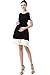 Momo Maternity Colorblock Skater Dress - Black S