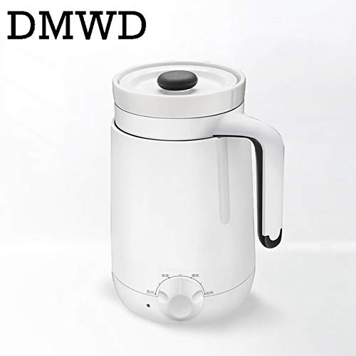DMWD Mini Health Preserving Pots Household Electric Kettle Ceramics Water Heating Cup Milk Heating Porridge Cup Slow Stew Cooker 220V