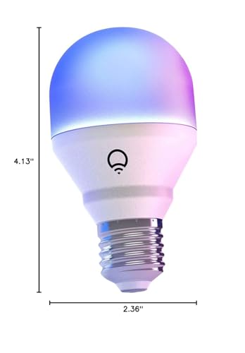 LIFX Color, A19 800 lumens, Wi-Fi Smart LED Light Bulb, Billions of Colors and Whites, No Bridge Required, Compatible with Alexa, Hey Google, HomeKit and Siri (2 Pack) - View 2