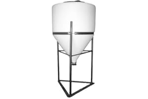 ACE ROTO 15 Gallon Full Drain Cone Bottom Inductor Tank with Steel Stand