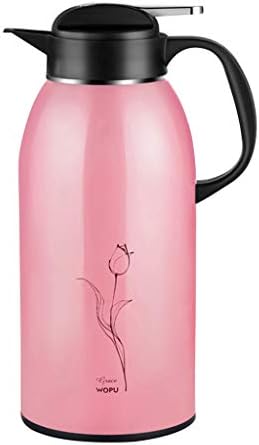 2.5 Litre Insulated Vacuum Jug Flask Double Walled Stainless Steel for Tea Coffee Hot & Cold Drinks (color : Pink, Size : 2500ml)