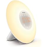 Philips Wake-Up Light with Sunrise Simulation and Radio, White, HF3505