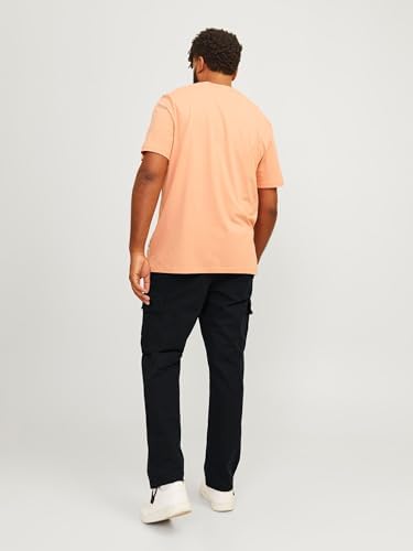 Pantaloni Cargo da Combattimento da Uomo, vestibilità Comoda, con Chiusura a Bottone, Taglia da 68 a 102 cm, Nero, W34 / L34