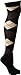 Argyle Over the Knee Socks by Foot Traffic in Black Argyle, one size